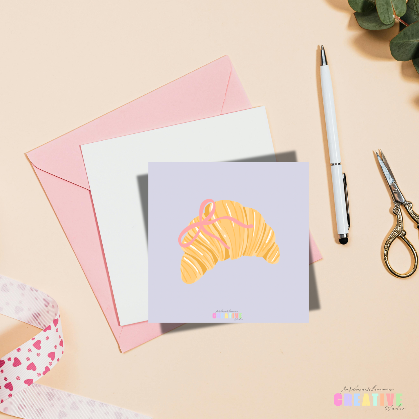 Croissant Mini Memo Pad