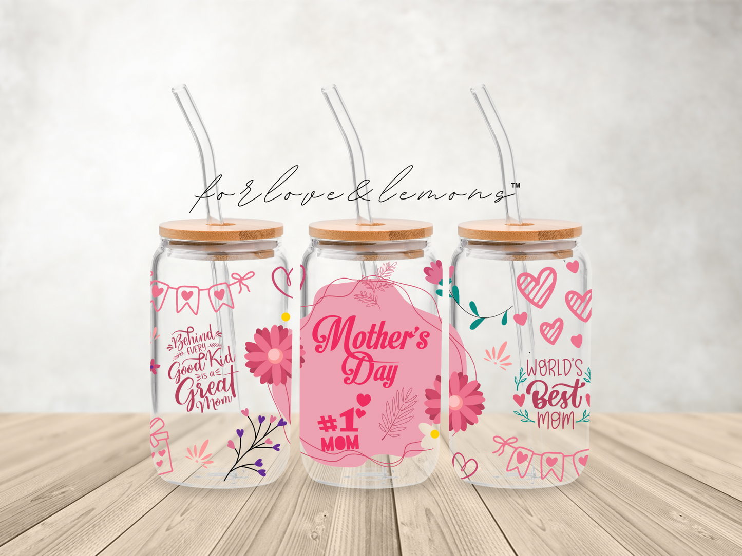 Mother’s Day Glass Can 16 oz