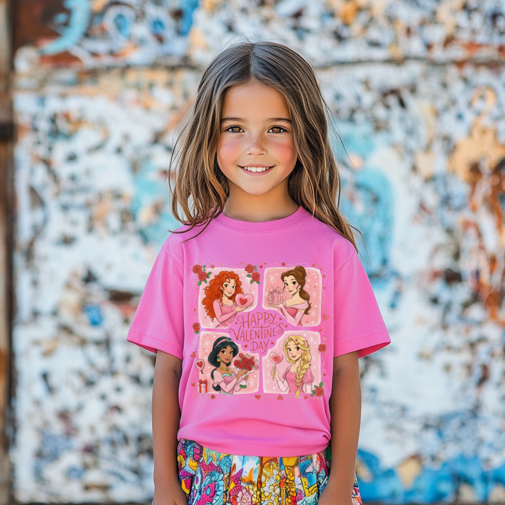 Valentines Princess Kids Tee