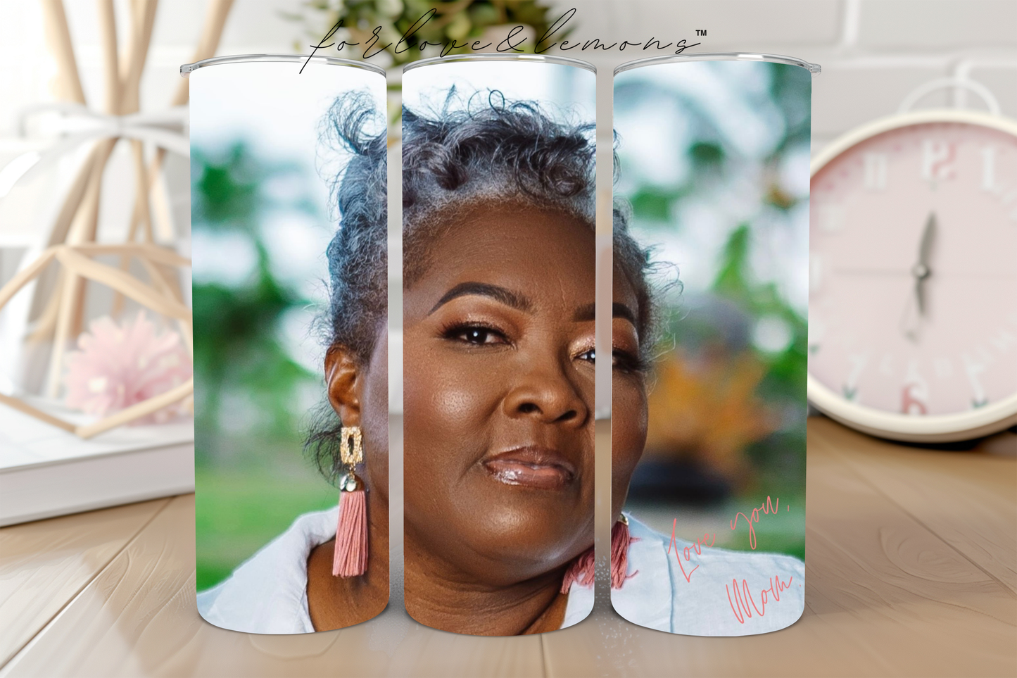 Customizable Mom Picture Tumbler 20 oz