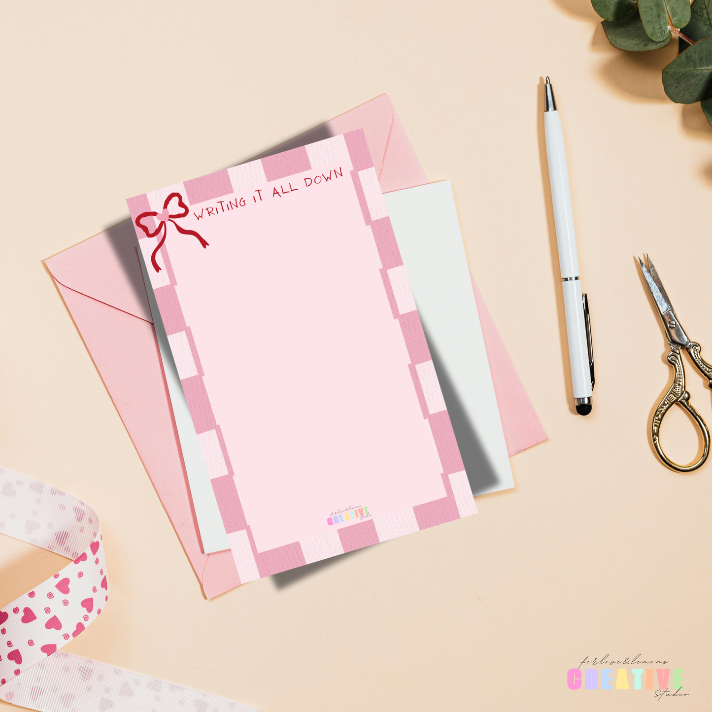 Writing It All Down Notepad