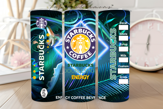 Abstract Leaf Starbucks Tumbler 20 oz