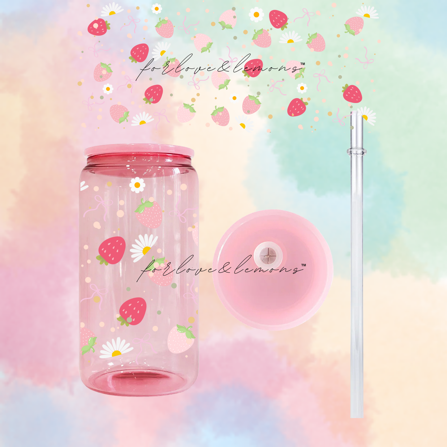 Strawberry Spring Jelly Glan Can 16 oz