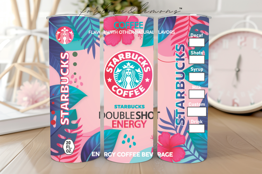 Starbucks Tropical Pink Tumbler 20 oz