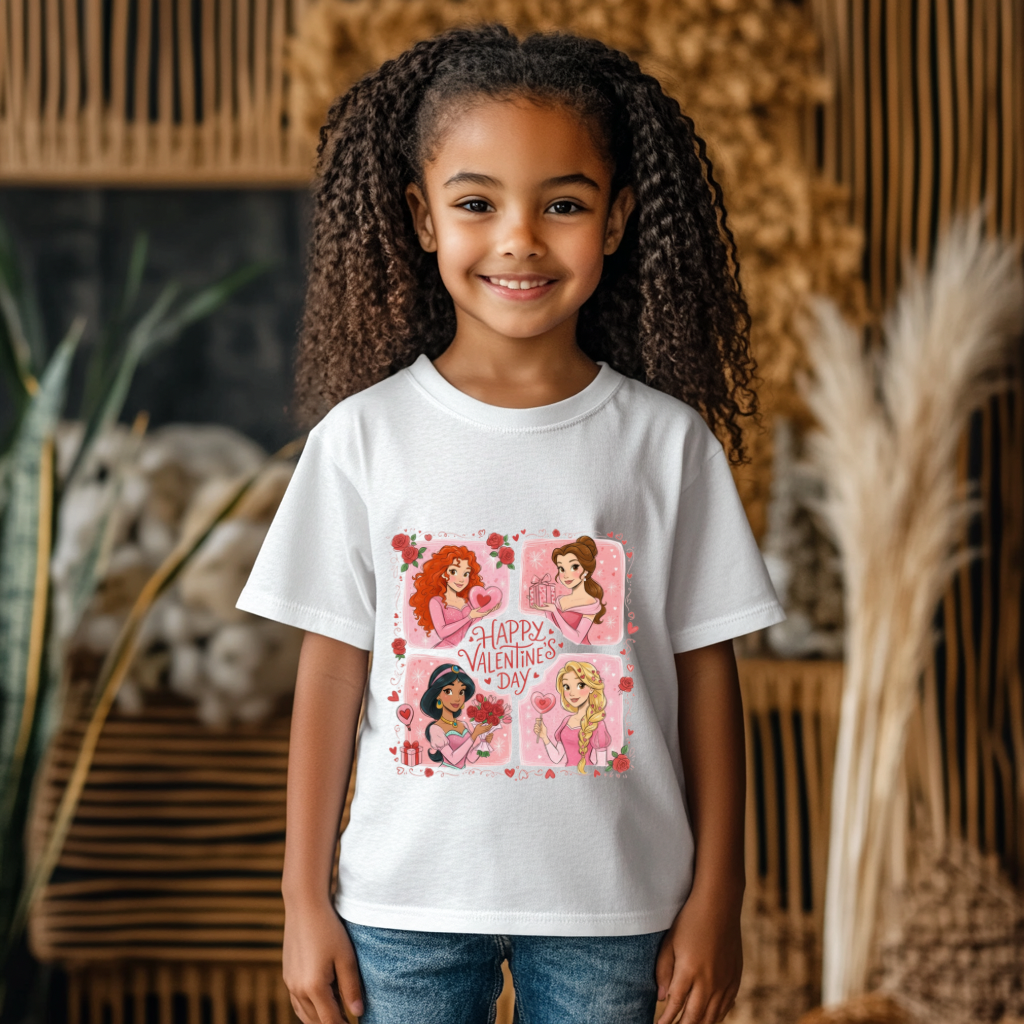 Valentines Princess Kids Tee