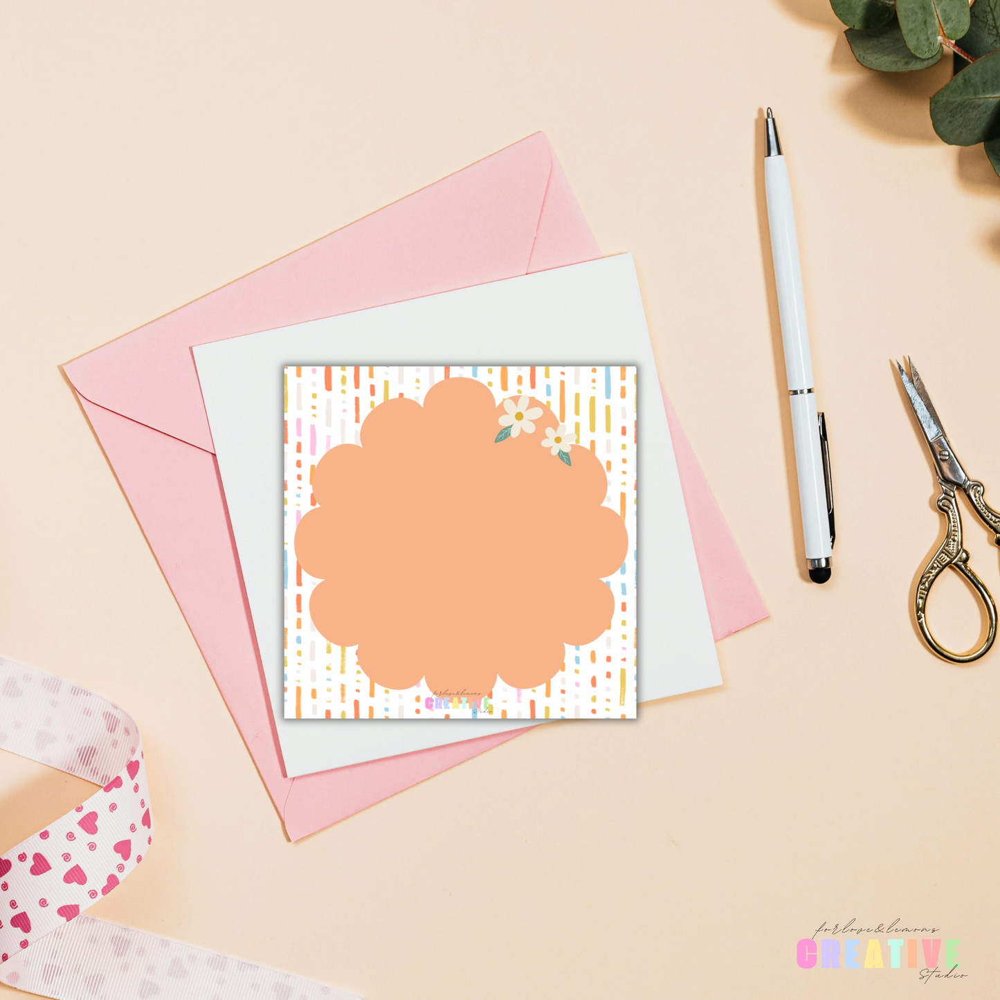 Party Striped Mini Memo Pad