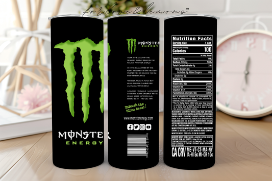 Monster Drink Tumbler 20 oz