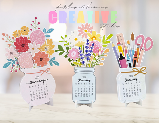 Monthly Desk Calendar 2026