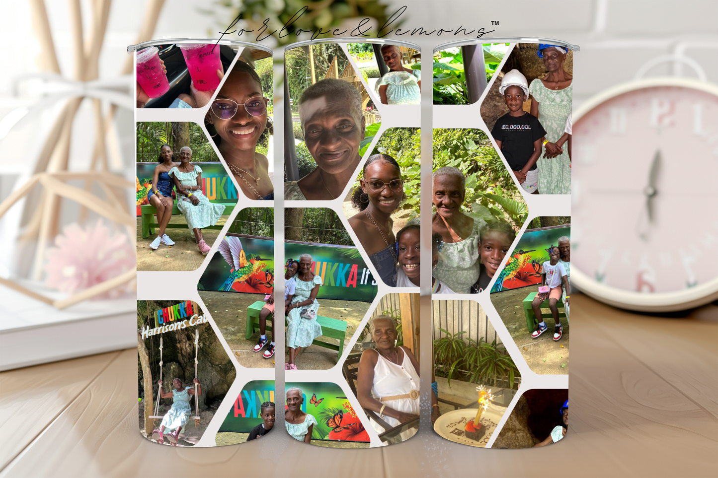 Family Customizable Photo 20 oz Tumbler