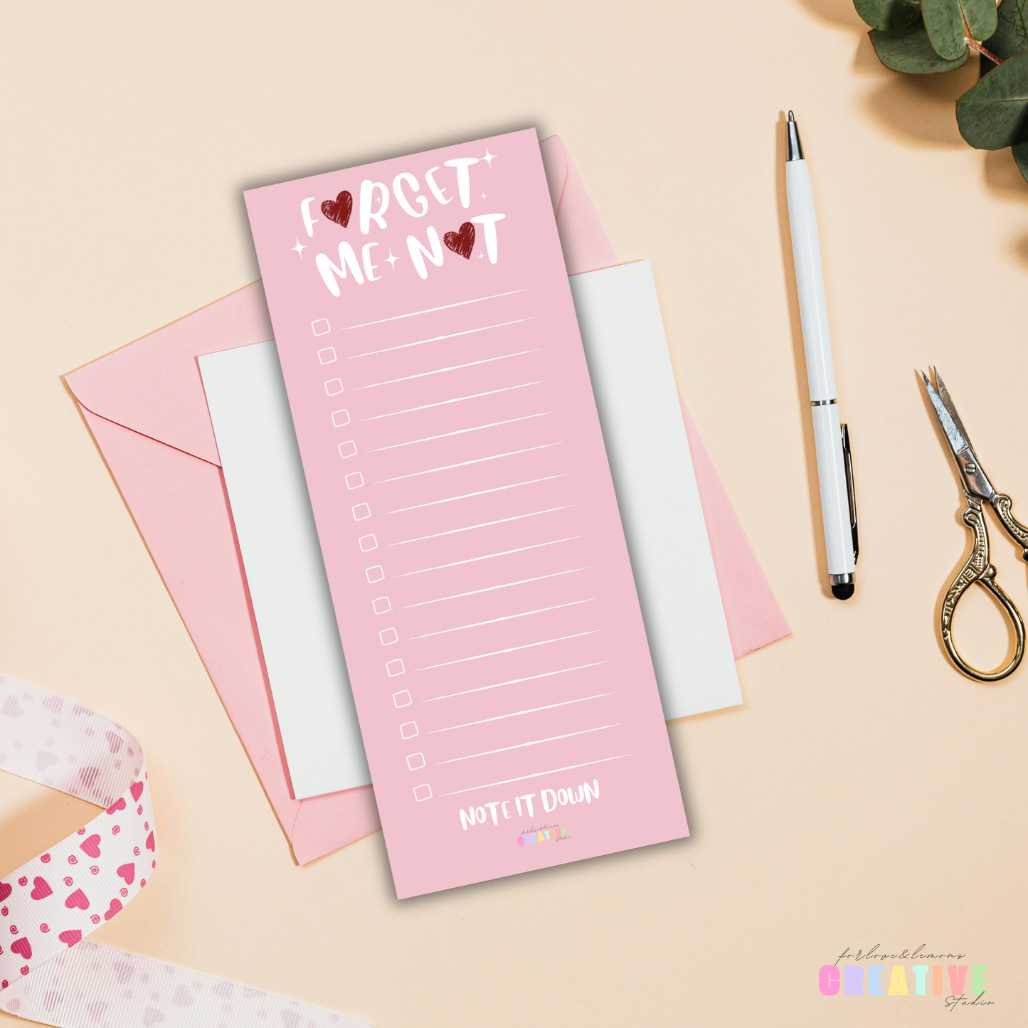 Forget Me Not Notepad