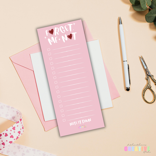 Forget Me Not Notepad