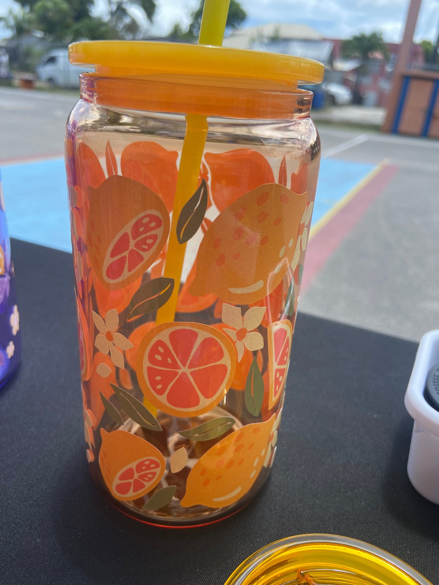 Lemon Squeeze Jelly Glass Can 16oz