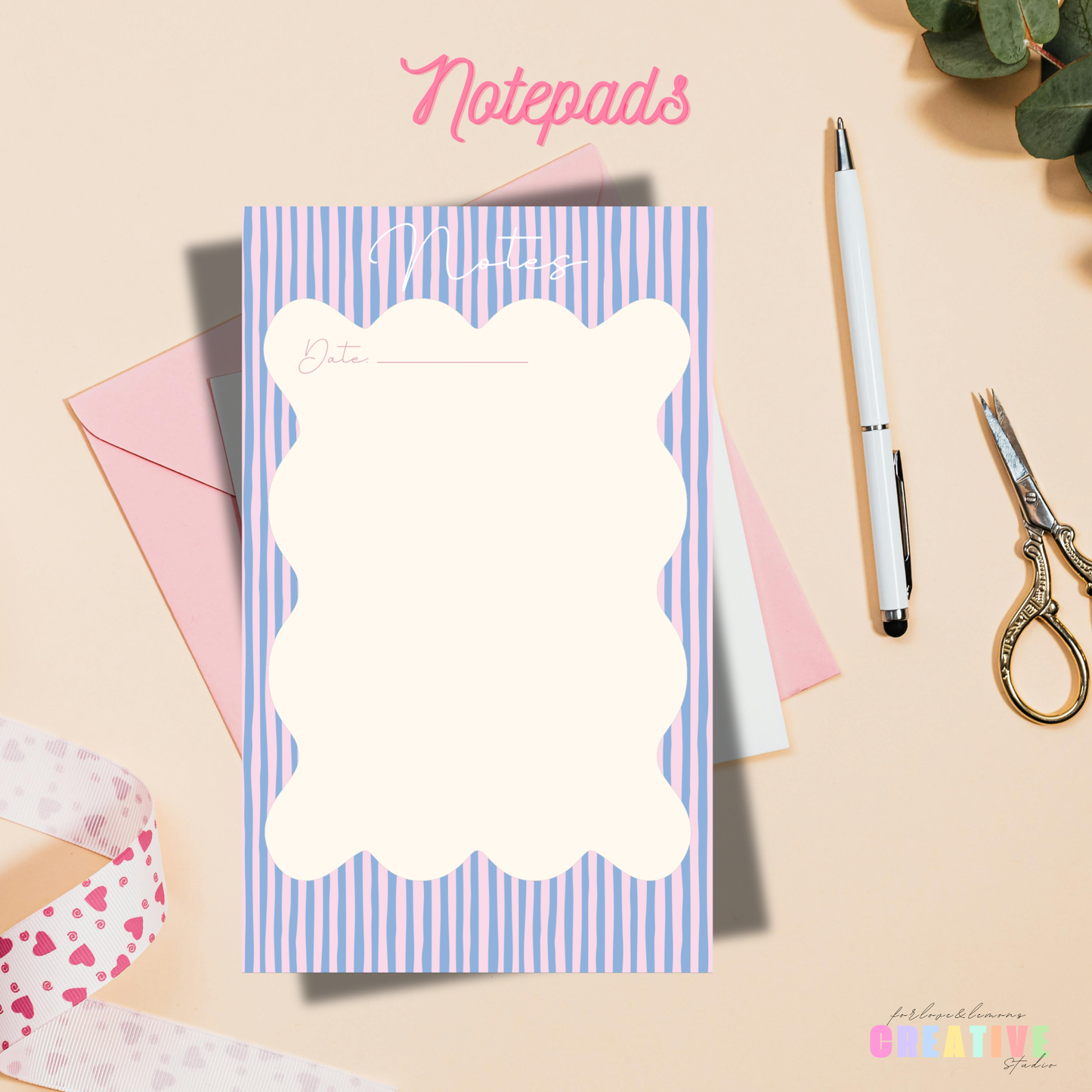 Striped Notepad
