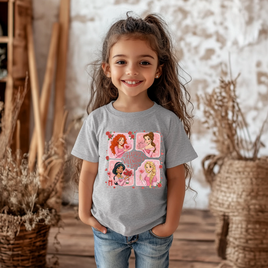 Valentines Princess Kids Tee