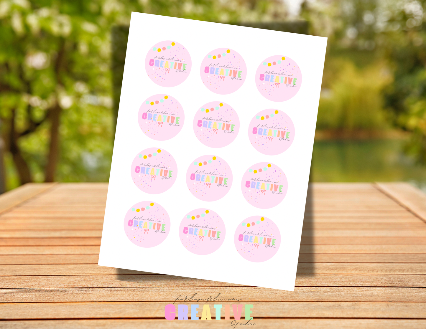Customizable Business Label Sheets - 8.5 x 11”