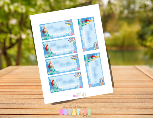 Customizable Name Sticker Sheets - 8.5 x 11”