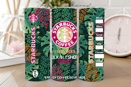 Forest Themed Starbucks Tumbler 20 oz